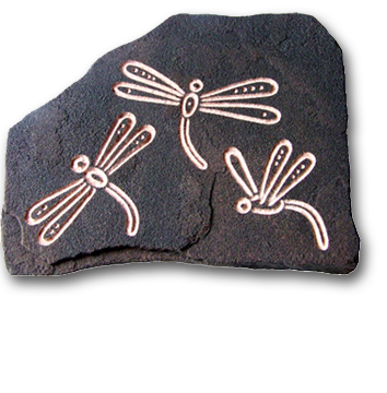 (b) Dragonfly Hand Carved Sandstone Medium